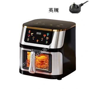 digital smart air fryer with a clear viewing window