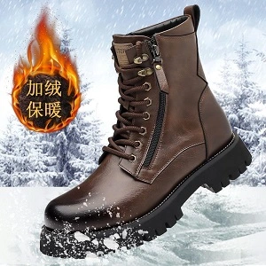 leather combat boots