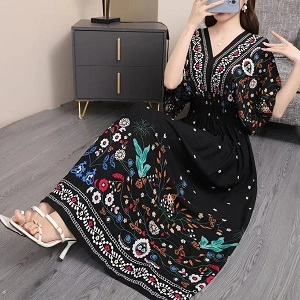 Bohemian Ethnic Style Long Dress