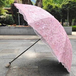 embroidery lace parasol umbrella